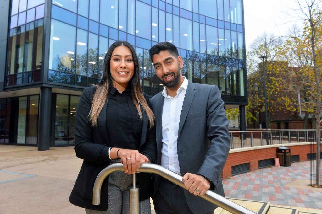 Pictured above, Nimmy Uppal and Amal Mashru from Mattioli Woods. Picture Credit: Pukaar News